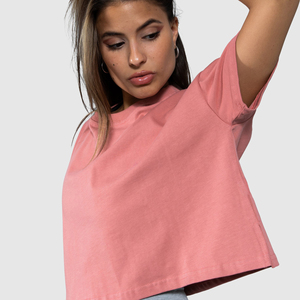 Camiseta de algodón de alta calidad para mujer, cuello en V, de secado rápido, antiarrugas, deportiva, informal, con estampado, de manga corta, para verano. - Product Image 4