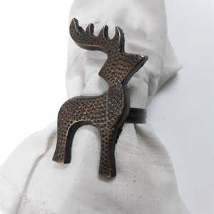 Rond de serviette élégant en métal Espersand Clip en bleu audacieux Parfait pour les amateurs de typographie de décoration de mariage rustique ou les affichages artistiques - Product Image 5