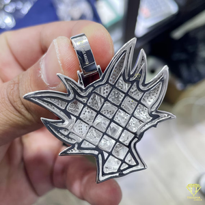 Luxury Moissanite Goku <b>Pendant</b> 3.68 Carat VVS Iced Out Anime Character Charm <b>for</b> <b>Men</b> Hip Hop Jewelry <b>Silver</b> Plated - Product Image 2