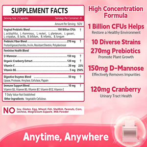 Película Oral Probiótica para Mujeres, Cuidado Femenino, Salud Intestinal, Equilibrio, Apoyo Inmunológico, Suplemento - Product Image 2