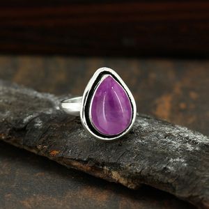 <b>Amethyst</b> Handmade Oxidized 925 Sterling <b>Silver</b> <b>Ring</b> Gemstone Bezel Set Vintage Women's Statement <b>Ring</b> - Product Image 1