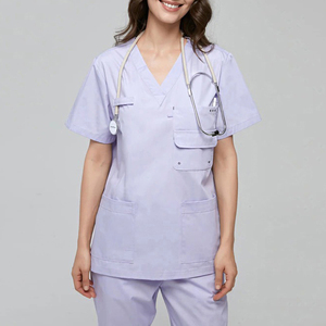 Nuevo Conjunto de Uniformes Médicos Unisex a la Moda, Uniformes de Hospital para Doctores con Tela y Color Personalizados - Product Image 3