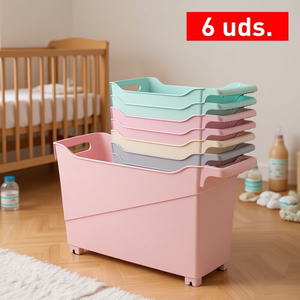 Contenitore di Plastica Multiuso per Conservazione, Set da 6 Pezzi per Articoli Essenziali per Bambini - Product Image 3