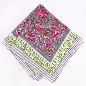 Floral Designer Pattern Cotton <b>Square</b> <b>Scarf</b> Multifunctional Casual Style Spring Summer Wear Unisex Bandana - Product Image 6
