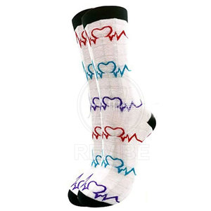 Casual Style Women's 2 Toe Crew <b>Socks</b> Breathable Cotton/Polyester <b>Thick</b> Soft Stretch for Gym Sports & Daily Use - Product Image 3
