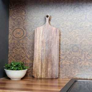 Planche à découper artisanale en bois de manguier, décoration rustique pour la cuisine, écologique - Product Image 5