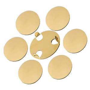 Juego de posavasos metálicos para protección de la mesa de comedor con base antideslizante, acabado premium, ideal para decoración del hogar, cocina, bar y regalos. - Product Image 5