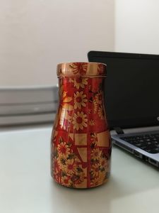 Offre Exceptionnelle : Carafe à Eau en Cuivre avec Couvercle – Design Classique, Idéale pour le Bureau, Écologique, Pot Métallique Portable, Style Premium - Product Image 4