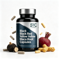 Capsules de Maca et Panax brevetées OEM pour la beauté et la densité osseuse, 60 capsules, 60g, naturelles, en vrac, pour l'exportation
