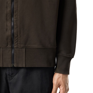 Sweat à capuche zippé surdimensionné premium pour homme en molleton de coton biologique, teint en pièce, avec logo personnalisé, fabricant OEM et marque privée - Product Image 4
