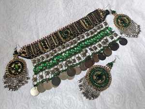 Conjunto de Joyería Afgana Hecha a Mano para Bodas y Fiestas, Proveedor Directo de Fábrica, Conjuntos de Joyería para Mujer en Estilo Afgano Vintage - Product Image 2