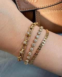 4.40mm Miami Cuban Curb Chain Link Integrated Box Clasp Minimalist Christian Unisex Bracelets Wholesale 14K 18K <b>Solid</b> <b>Gold</b> - Product Image 2