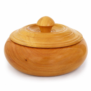 <b>Wooden</b> Roti Dabba Handmade <b>Wooden</b> Chapati <b>Box</b> <b>Bread</b> Storage Container for Roti Chapati Paratha Puri Kitchen Dining Table Home - Product Image 1