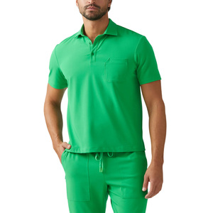 Custom Mens Doctor Scrub <b>Tops</b> Medical Uniform Shirts Manufacturer Pakistan OEM Export Supply Worldwide - Product Image 1