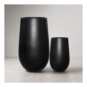 Prêts à être expédiés, meilleur prix, pots en fibre de verre pour plantes d'intérieur et d'extérieur, décoration de jardin et de maison, légers, écologiques, avec trou de drainage. - Product Image 1