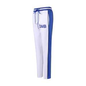 Pantalon de jogging Zeta White Air Tech Fleece pour femme, style athlétique, streetwear, confortable et décontracté, inspiré des sororités grecques - Product Image 3