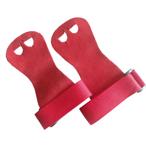 Agarraderas de Cuero para Gimnasio, Hechas a Medida, Profesionales, con 2/3 Orificios, para Levantamiento de Pesas y Barras de Gimnasia, Precio al por Mayor, Logotipo Personalizado - Product Image 1