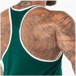 Back Tanks Top Unisex Design Lightweight Running Shirt <b>Men</b> Atmosphere <b>Singlet</b> - <b>Men's</b> Tank Tops Made In Pakistan <b>For</b> Boys - Product Image 6