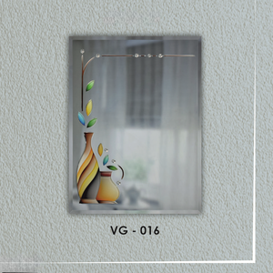 Espejo Rectangular con Diseño de Ranura en V, una Combinación Cautivadora de Artesanía Moderna y Estilo Artístico, Decoración Artística sin Marco - Product Image 3