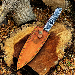 Brand New Edition VG10 Custom Handmade Luxury Japanese Copper Damascus Steel <b>Kitchen</b> Chef <b>Knife</b> W/Resin Handle Extra <b>Sharp</b> Razor - Product Image 6