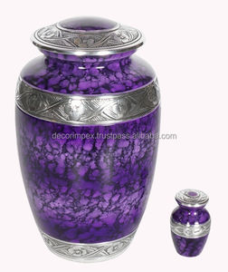 Urne de crémation avec petite urne de voyage souvenir pour cendres avec petit compartiment souvenir urne de crémation en laiton - Product Image 3