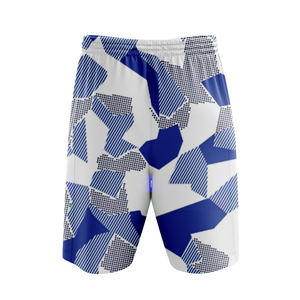 Shorts de bain pour hommes personnalisés en gros, respirants, imprimés numériquement en 3D, maillots de sport de plage 100 % polyester, taille mi-haute, décontractés - Product Image 2