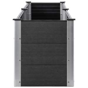 Jardinera Elevada de Acero y Madera Plástica Compuesta (WPC) Gris para Macetas de Vivero - Product Image 4