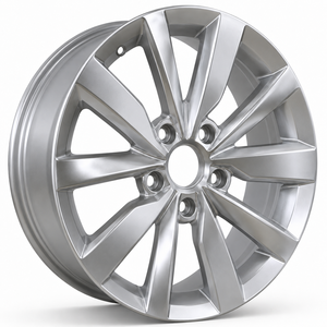 Jantes en alliage <span class=keywords><strong>d</strong></span>'aluminium OEM classiques 5x112, jantes de <span class=keywords><strong>16</strong></span> <span class=keywords><strong>pouces</strong></span> <span class=keywords><strong>avec</strong></span> <span class=keywords><strong>d</strong></span>éport de 46 mm, jantes noires pour voitures particulières Volkswagen - Product Image 4