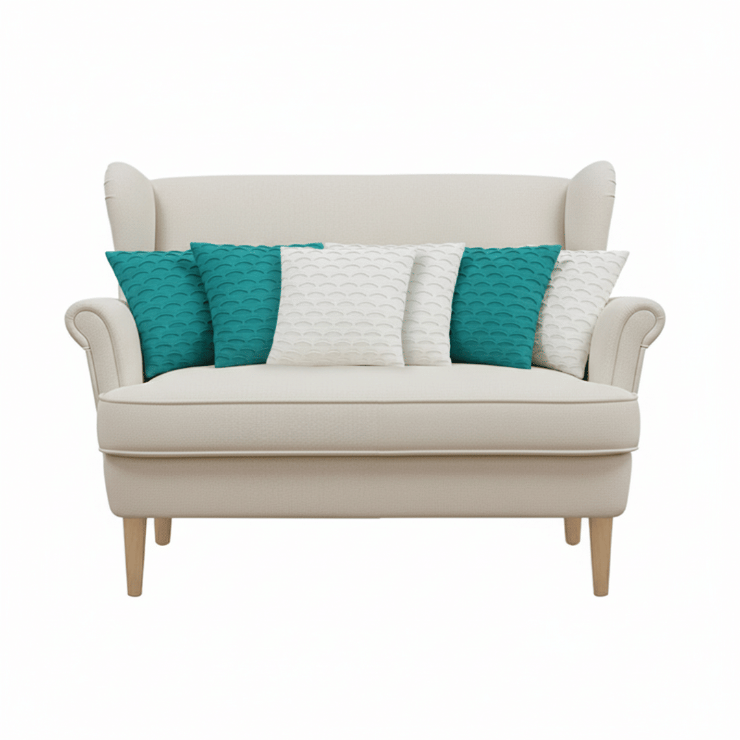 teal and white Color