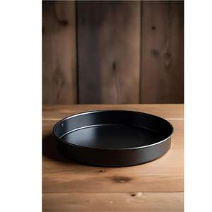 Plateau de service rectangulaire en fer noir mat, style minimaliste de luxe, plateau décoratif pour la présentation des aliments, idéal pour les mariages et les fêtes - Product Image 5