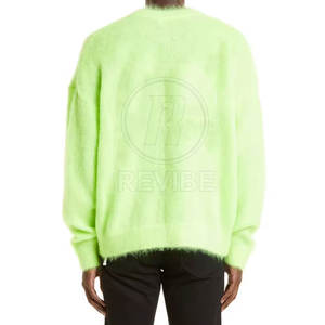 Pull en mohair de haute qualité, couleur personnalisée, tissu respirant, pull en mohair avec logo personnalisé - Product Image 4