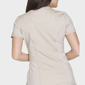 Conjunto de Uniforme Médico de Última Moda para Mujer, Blusa de Enfermera de Manga Corta, Pantalones Elásticos de Tela Suave, Ropa de Trabajo para Hospital, Clínica y Consultorio Dental - Product Image 4