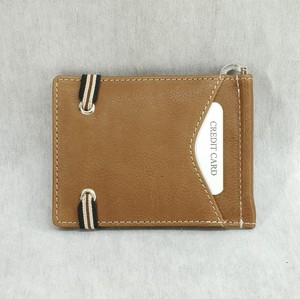 Genuine Leather Money Clip ID <b>Card</b> <b>Holder</b> <b>Wallet</b> Personalized Custom Logo Business Promotional Gifts RFID Feature India Supply - Product Image 4