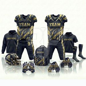 ชุดอเมริกันฟุตบอลสำหรับผู้ชายรุ่นใหม่ Combo-100% โพลีเอสเตอร์ ระบายอากาศได้ดี ซับเหงื่อ ป้องกันแบคทีเรีย ปรับแต่งได้ - Product Image 3