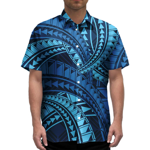 Chemise de golf décontractée pour homme en coton tricoté 100 % à manches courtes avec imprimé floral tropical, options grandes tailles pour l'été - Product Image 4