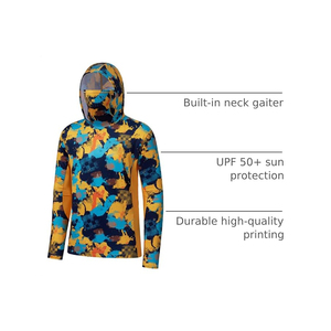 Camisa de Pesca al por Mayor con Impresión de Logotipo Personalizado, Protección Solar, Camisa Casual de Manga Larga para Hombre, Camisa de Pesca Masculina para Exteriores - Product Image 4