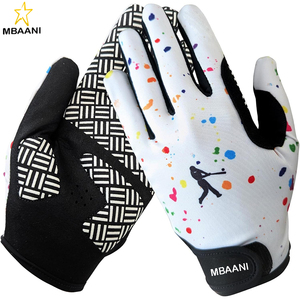 ถุงมือตีเบสบอลสำหรับเด็กและผู้ใหญ่ชายหญิง - ถุงมือตีซอฟต์บอลแบบมีแผ่นรองพร้อมซิลิโคนกันลื่นที่ฝ่ามือ ระบายอากาศได้ดี - Product Image 1