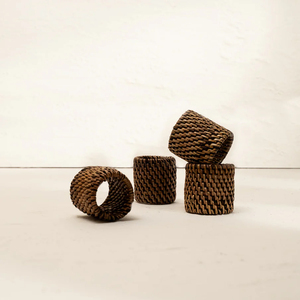 Eco Friendly Rattan Napkin <b>Ring</b> Handmade Rustic Bohemian Dining Table Setting Decoration Bulk Export Supplier - Product Image 4