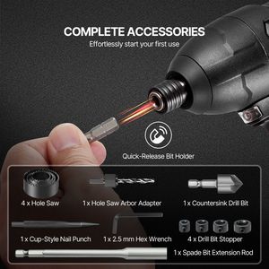 246-Piece Multipurpose Drill and Driver <b>Bit</b> <b>Set</b> <b>Screwdriver</b> for Wood Metal Cement Drilling and Screwing - Product Image 6