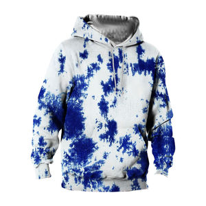 Sweat à capuche tie-dye pour homme, coupe classique, 100 % coton, OEM, automne, écologique, avec poche, respirant, confortable, haute qualité, nouvelle arrivée - Product Image 1