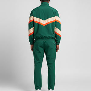 Chándal Deportivo de Invierno a la Moda con Logotipo Personalizado, 100% Nailon, Cortavientos, Diseño Color Block, Talla Grande para Hombre - Product Image 3