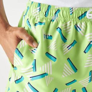 Nouveau design – Short de bain homme taille haute respirant et à séchage rapide, imprimé numérique, pour la course et l'entraînement, 100 % polyester - Product Image 4