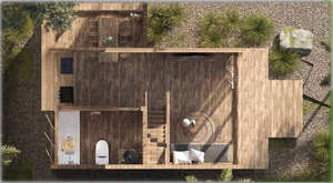 Invernaderos Prefabricados de Bambú Ecológicos Modernos de Alta Calidad, Modelo Commercial Agro Spec N5 Bungalow 40HC, con Garantía - Product Image 5