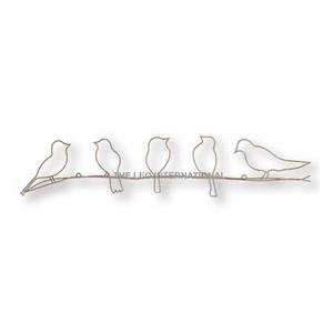 งานฝีมือโลหะรูปนกบินดีไซน์ทันสมัยสำหรับตกแต่งผนังแนวตั้ง เหมาะสำหรับห้องนั่งเล่นและห้องนอน - Product Image 1