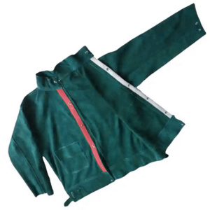 Best Performance Workwear Split Leather Welders <b>Jacket</b> Reflective Safety Clothing Industrial <b>Work</b> Heat Resistant - Product Image 4