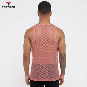 Wholesale Eco-Friendly Quick Dry Breathable Polyester/Cotton Mesh <b>Tank</b> <b>Top</b> for <b>Men</b> and Women Summer <b>Gym</b> Yoga - Product Image 5