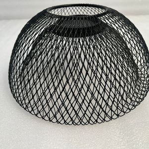 Elegant Metal Iron Basket With Strong Frame And Black Powder Coating Finish For Kitchen <b>Storage</b> Organization And Home - Product Image 4