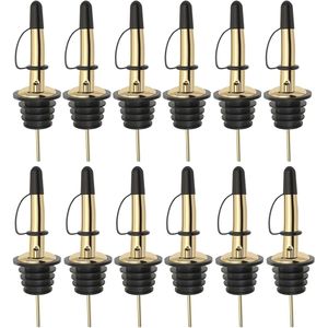 Set di 12 Versatori per Bottiglie in Acciaio Inox, Dispenser per Olio d'Oliva, Beccucci per Bevande e Vino, Versatore per Alcolici - Product Image 1