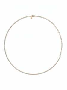 Luxury <b>Tennis</b> <b>Necklace</b> Lab Grown Diamonds <b>Sterling</b> <b>silver</b>, 9KT,10KT, 14KT,18KT Gold Plating Premium Jewelry Gift for Women - Product Image 4