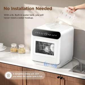 C-O-M-F-E-E T-a-b-l-e T-o-p Lavavajillas de Sobremesa Mini de 6L con Tanque de Agua Integrado - Product Image 2